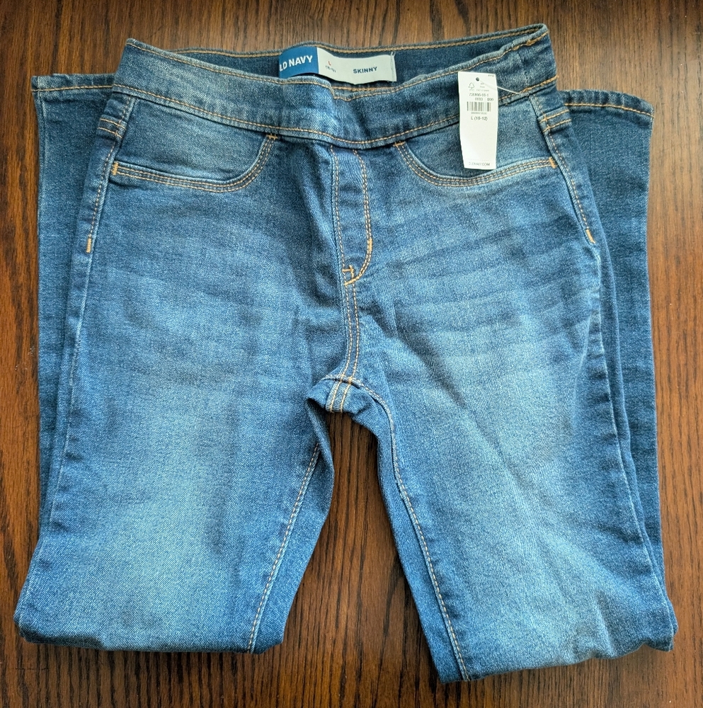 Old Navy Kid's Classic Blue Skinny Jeans NWT Size 10/12